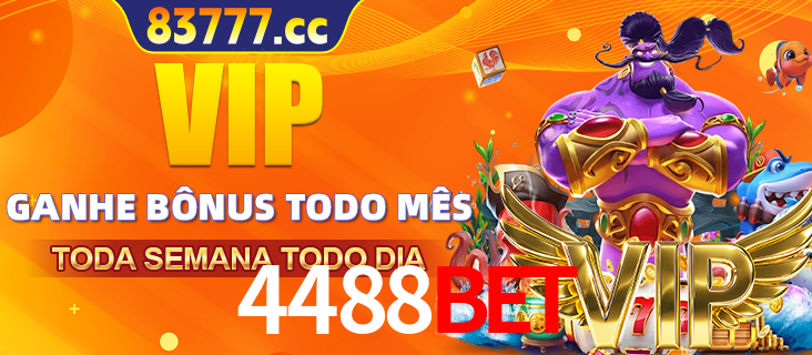 Banner promocional do 4488bet oferecendo 100% de recompensas adicionais contínuas para quem fizer o login diário (Daily sign-in), com um mascote de coelho.