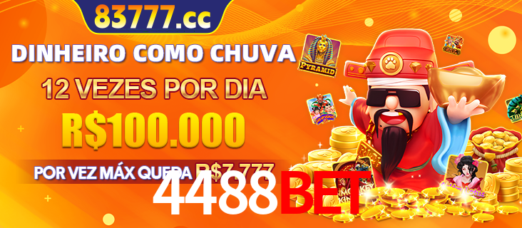 Banner do programa de recompensas Recomende para amigos do 4488bet, detalhando os bônus por convidar amigos, com prêmios que chegam a R$288.888.